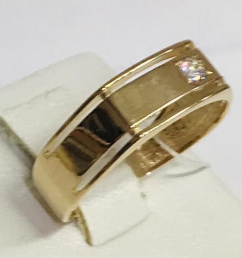 Перстень із червоного золота з цирконієм (30441758) 1