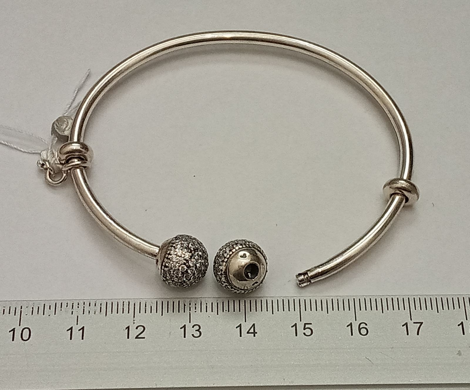 Срібний браслет із цирконієм (29313858) 3