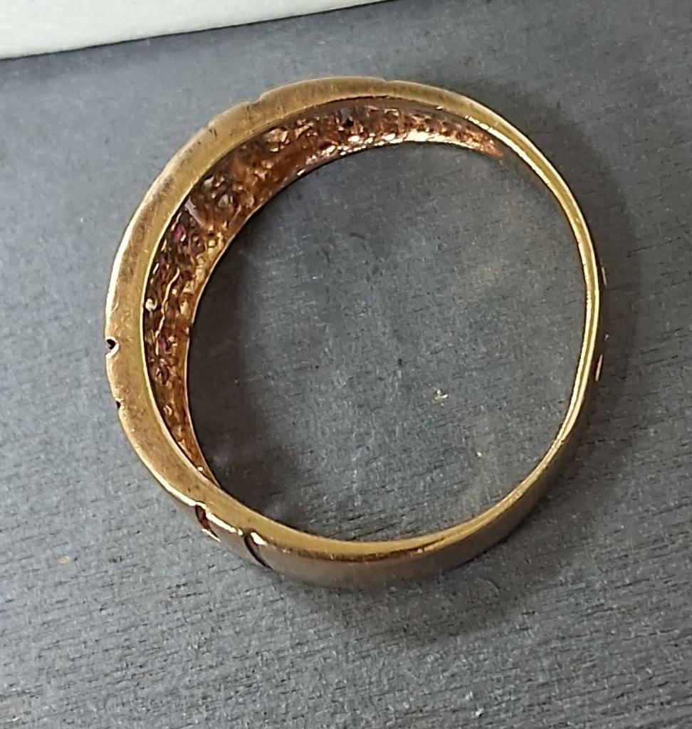 Кольцо из красного золота с цирконием (31994693) 5