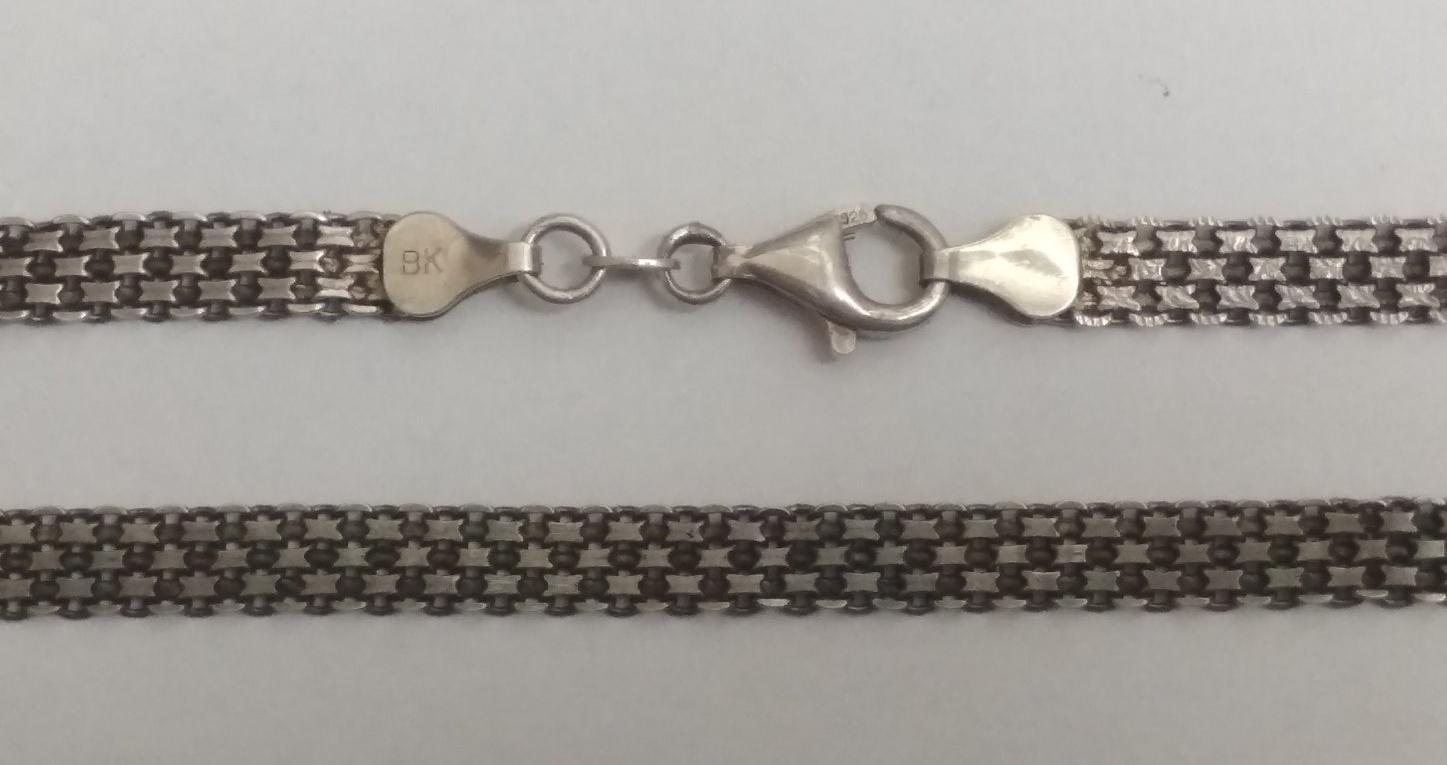 Серебряная цепь с плетением Фантазийное (30555471) 0
