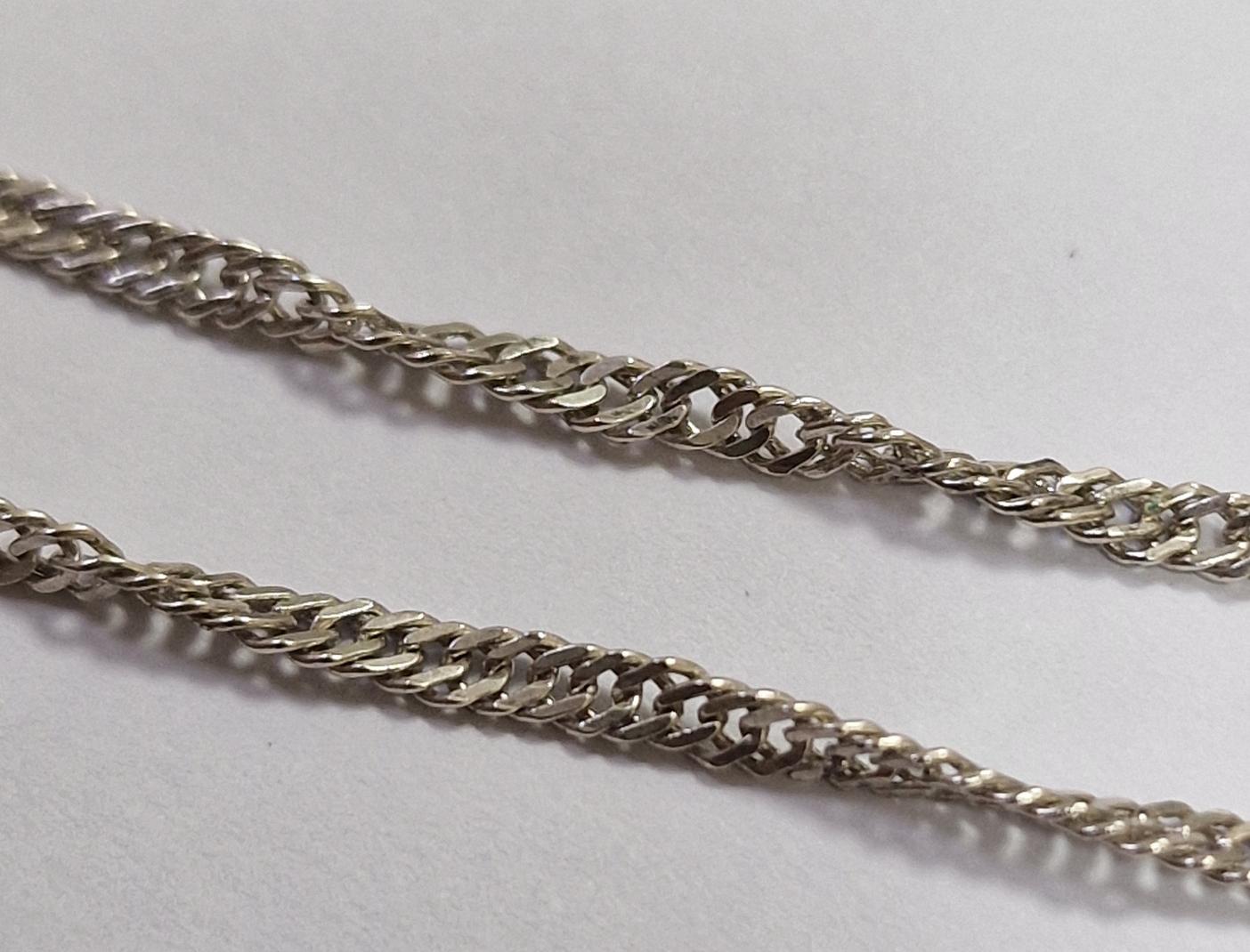 Серебряная цепь с плетением Фантазийное (33710701) 1