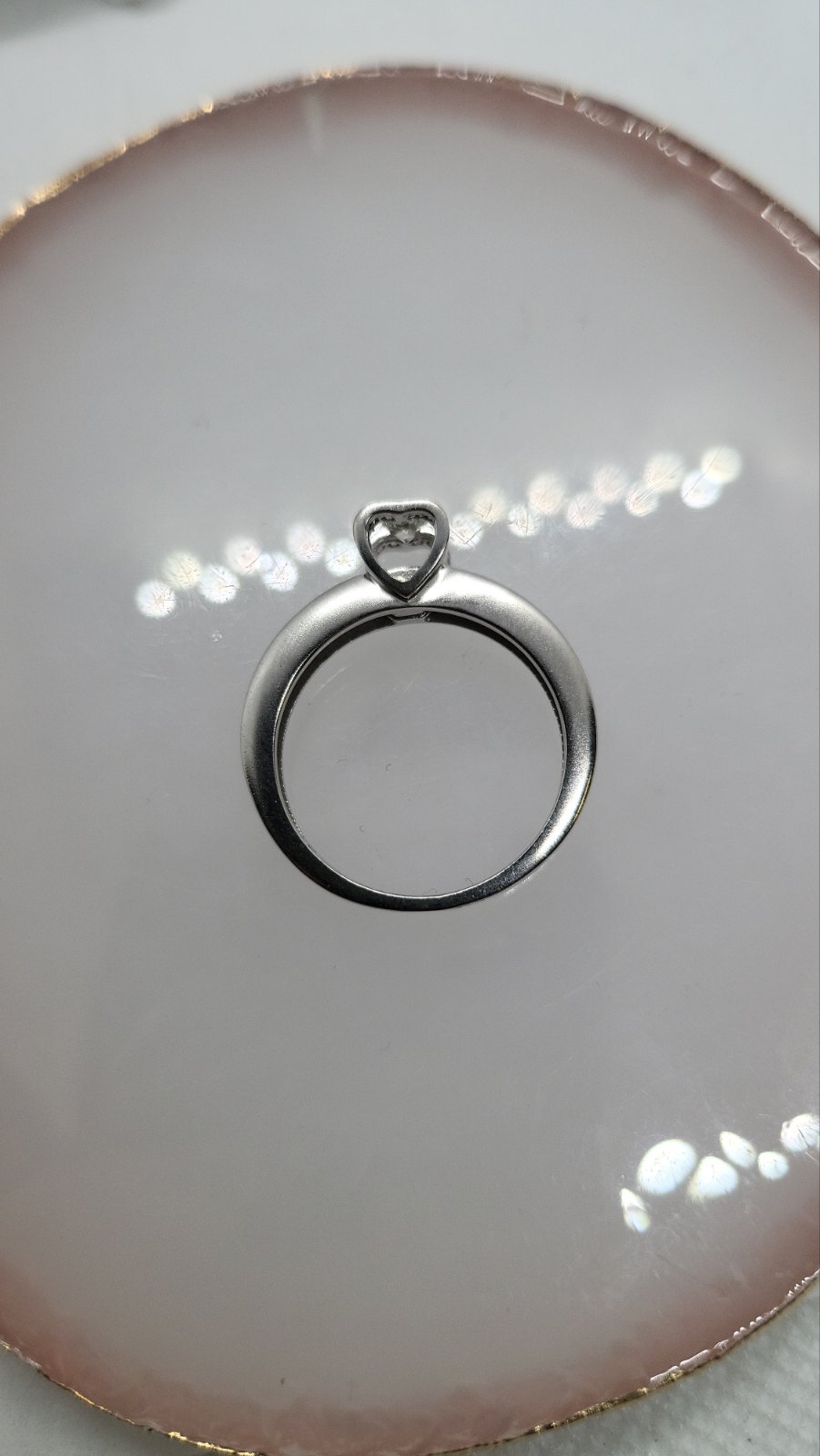 Кольцо из белого золота с бриллиантом (-ми) (32812279) 4