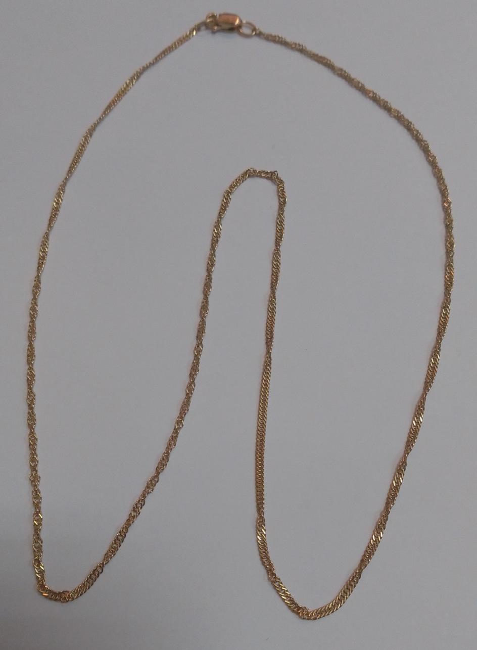 Ланцюжок з червоного золота з плетінням сінгапур (31910577) 3