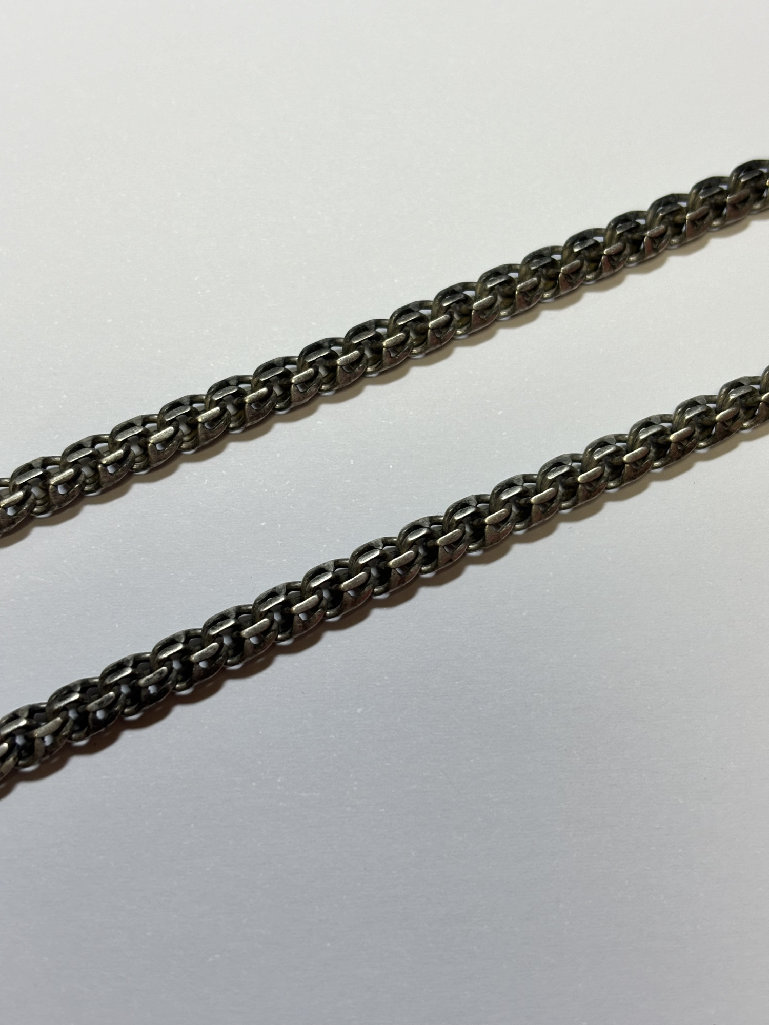 Серебряная цепь с плетением Бисмарк (33827669) 1