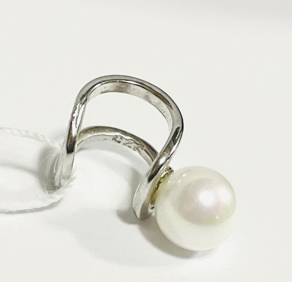 Срібна сережка-каффа з перлами (31982179) 2