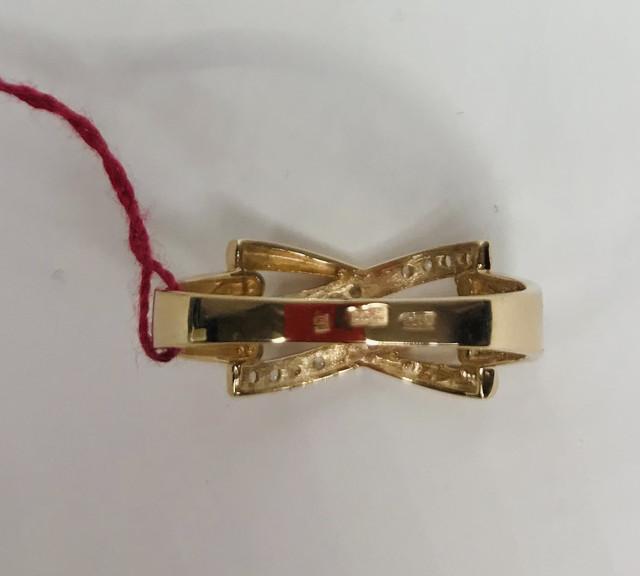 Кольцо из красного золота с цирконием (30971371) 2
