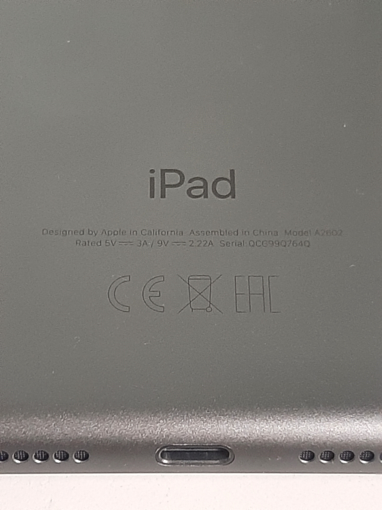 Планшет Apple iPad 10.2 2021 Wi-Fi 64GB Space Gray (MK2K3)  2