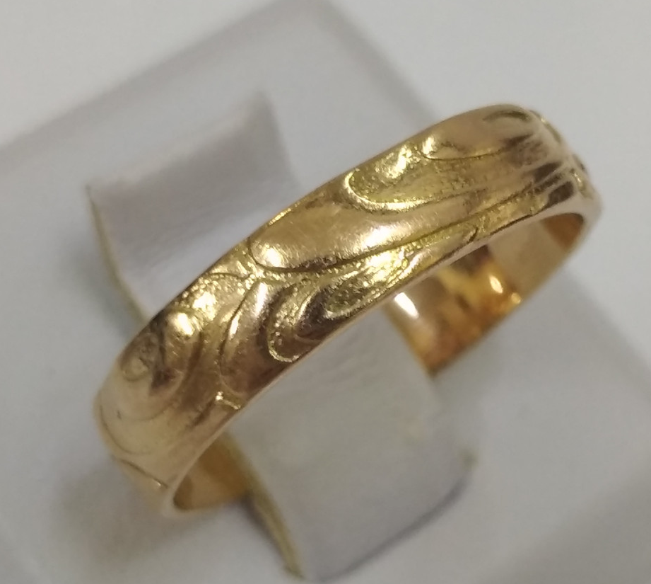 Обручальное кольцо из красного золота (32584391) 0