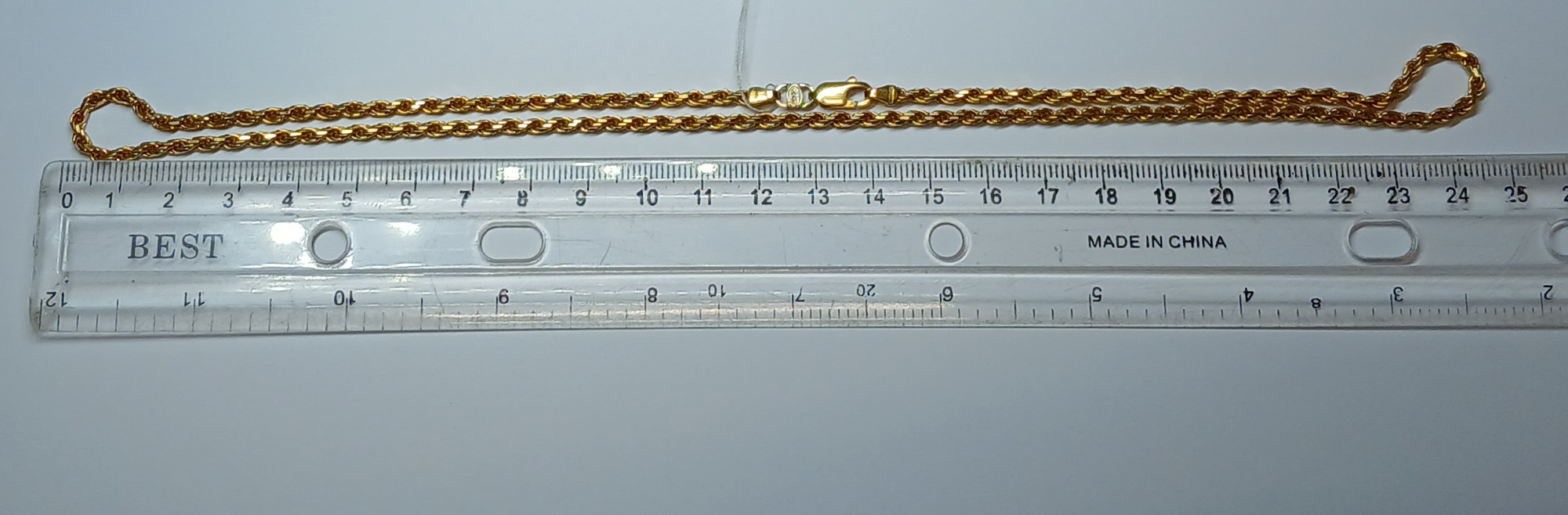 Цепь из желтого золота с плетением Веревочка (33692645) 3