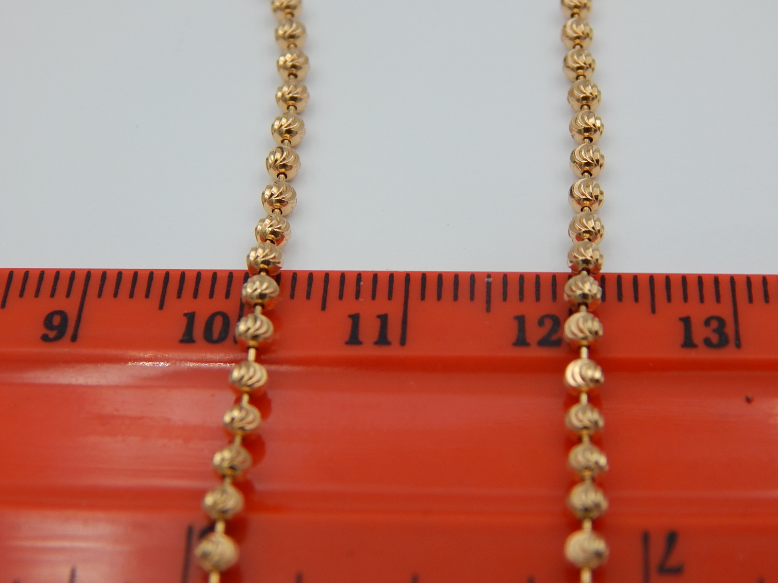 Ланцюг із червоного золота з плетінням Фантазійне (28519082) 3