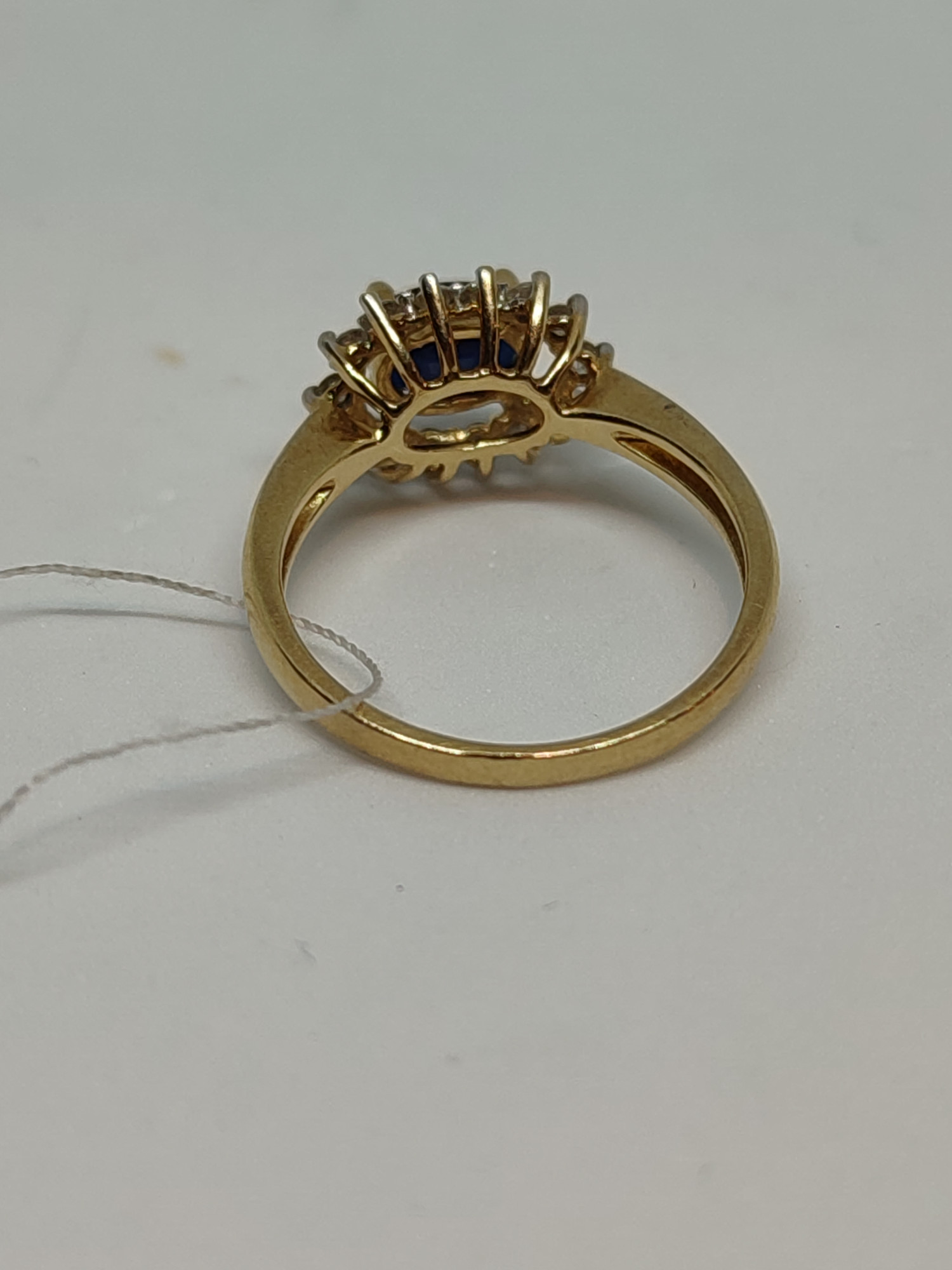 Кольцо из красного золота с сапфиром и бриллиантом (-ми) (27417520)  9