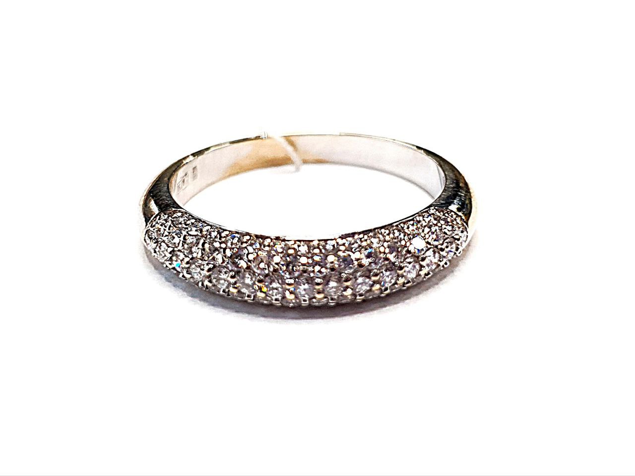 Кольцо из белого золота с бриллиантом (-ми) (31201888) 3