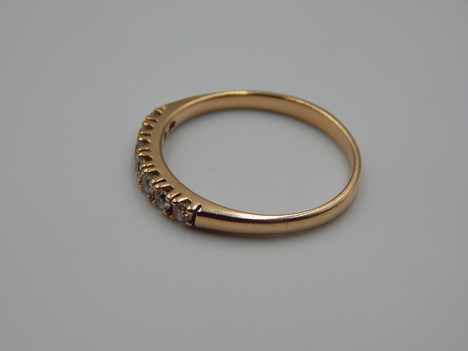 Кольцо из красного золота с цирконием (33722167) 2