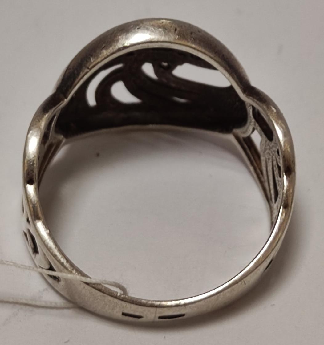 Серебряное кольцо с цирконием (33674555) 2