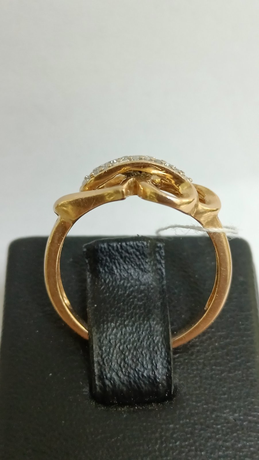 Кольцо из красного и белого золота с цирконием (32004805) 3