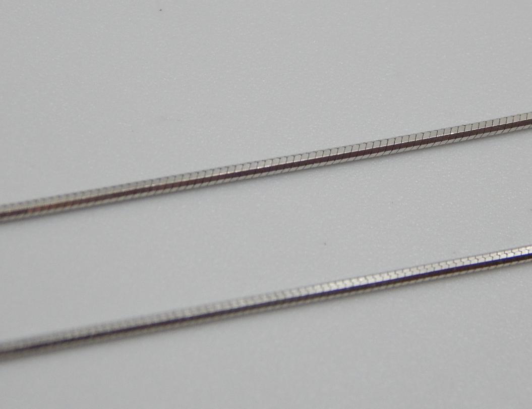 Срібний ланцюг із плетінням Снейк (31984791) 0
