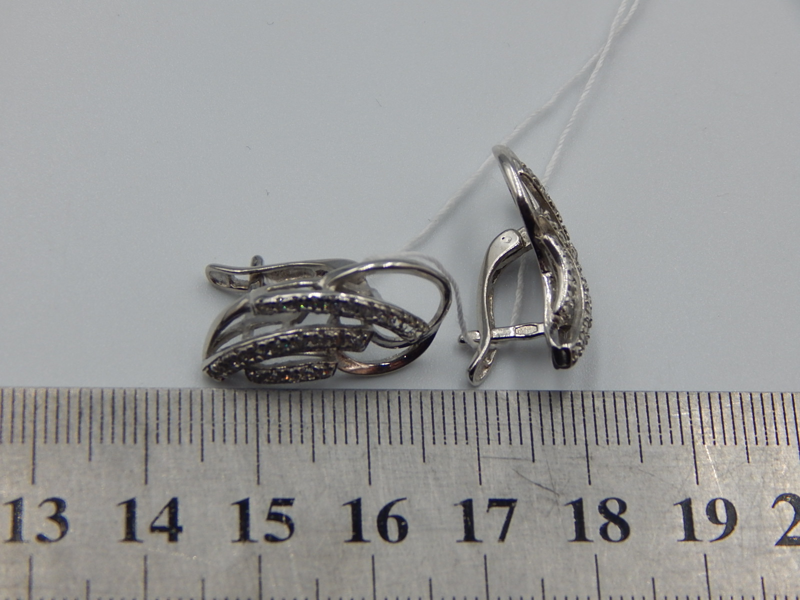 Срібні сережки з цирконієм (32464556) 4