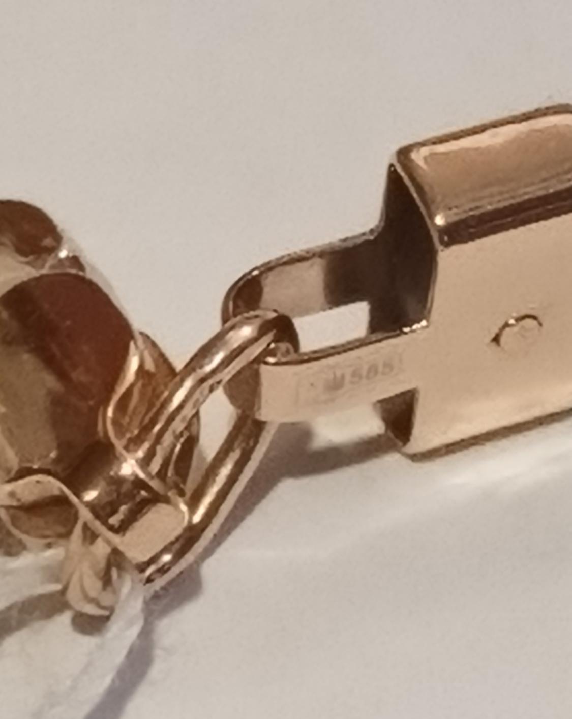 Каучуковый браслет с золотой вставкой (33914394) 2