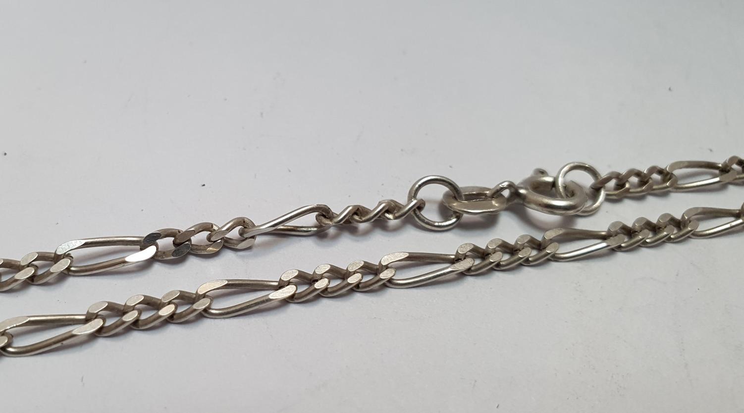 Серебряная цепь с плетением Картье (33896751) 1