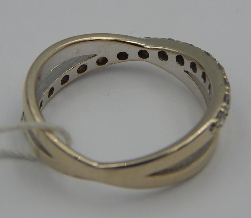 Кольцо из белого золота с бриллиантом (-ми) (28660478 3