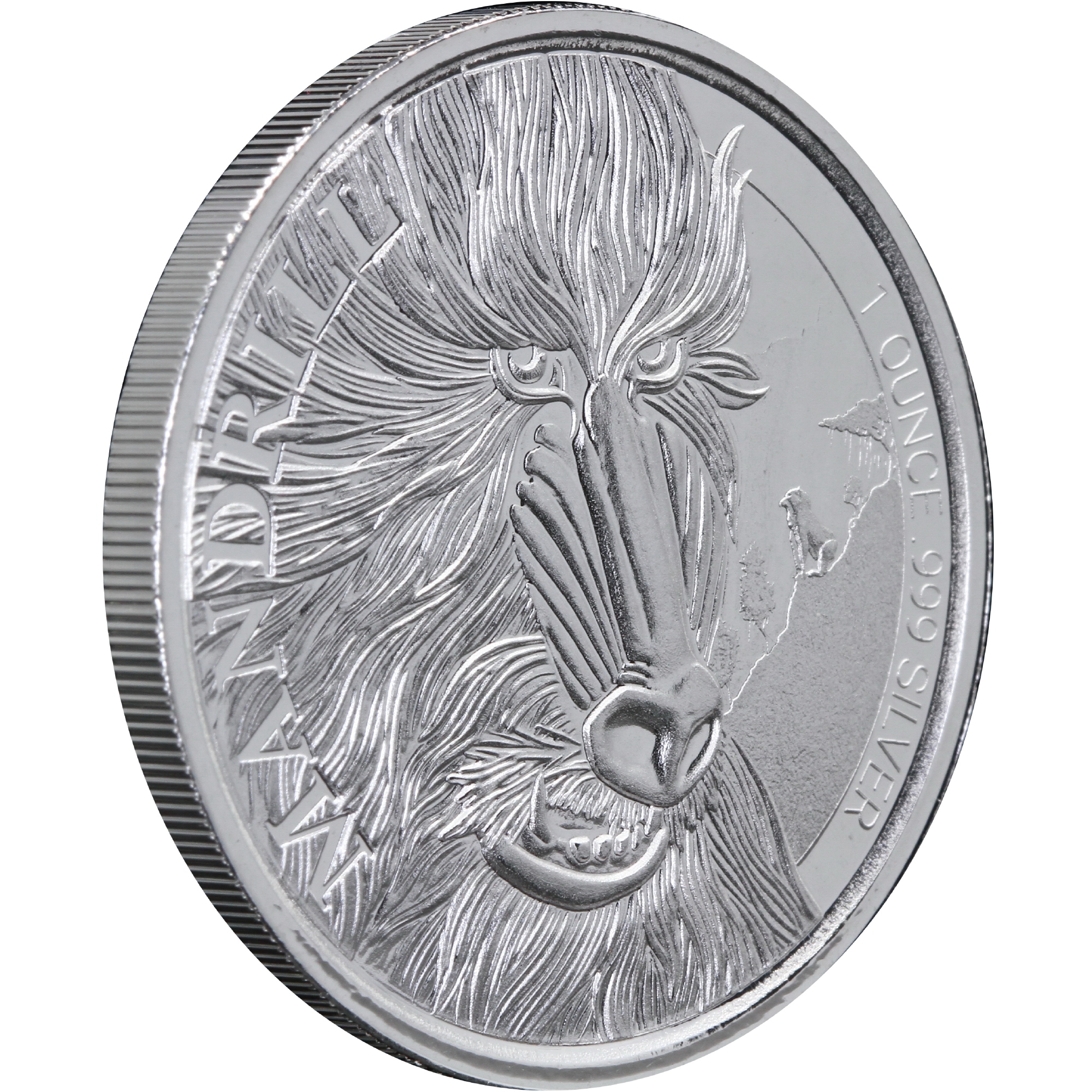 Серебряная монета 1oz Мандрил 500 франков КФА 2020 Камерун (29128133) 9