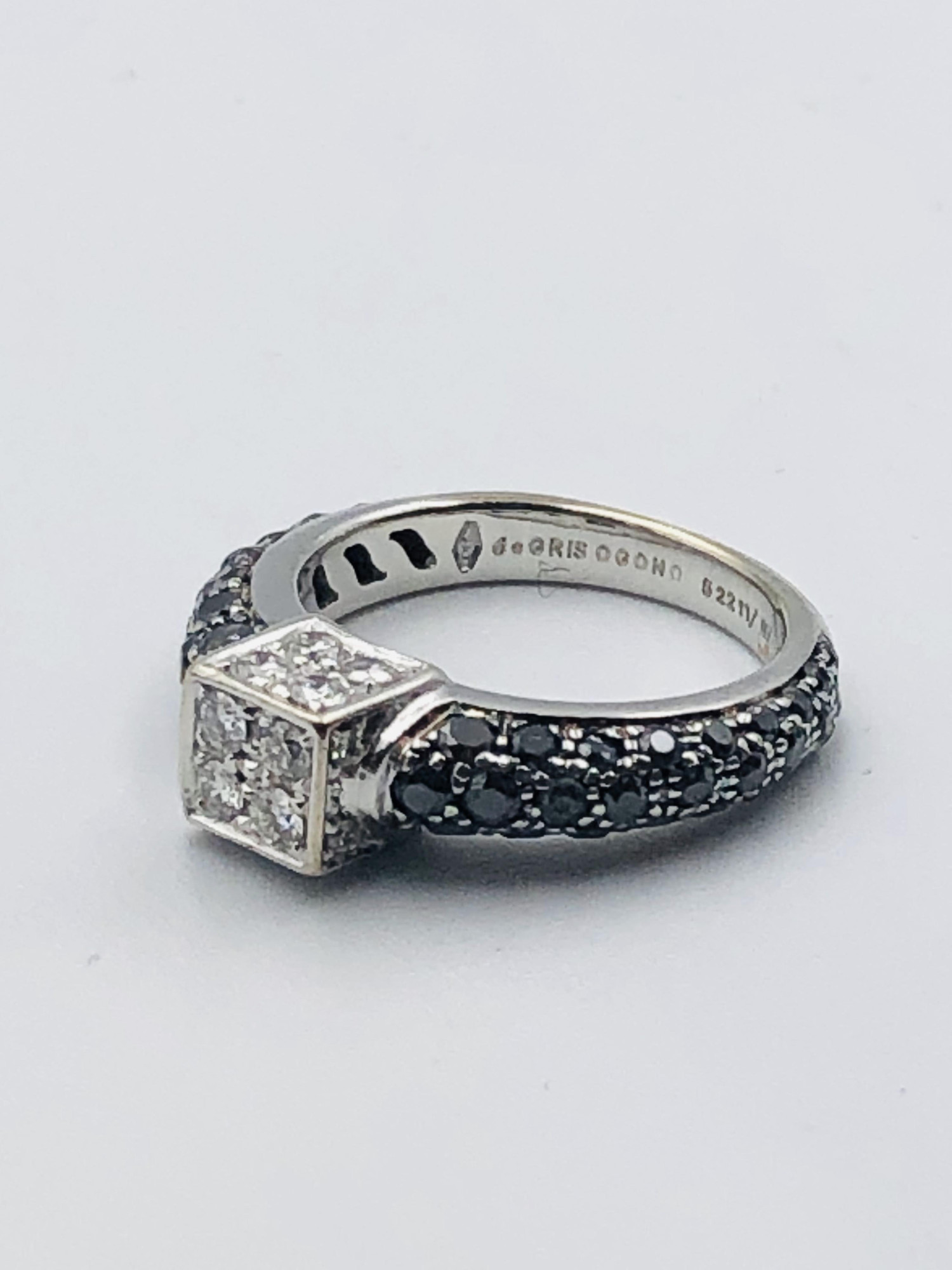Кольцо из белого золота с бриллиантом (-ми) (33616214) 1