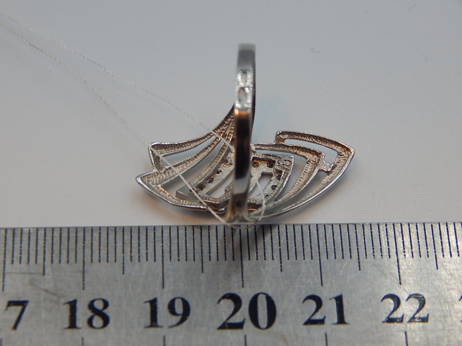 Серебряное кольцо с цирконием (32739177) 4