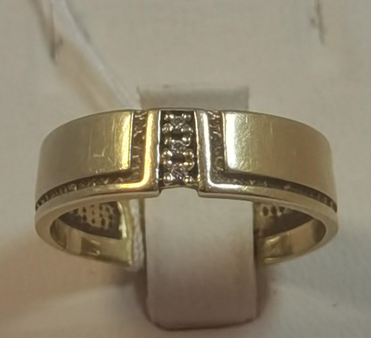 Кольцо из красного золота с бриллиантом (-ми) (33168405)  0