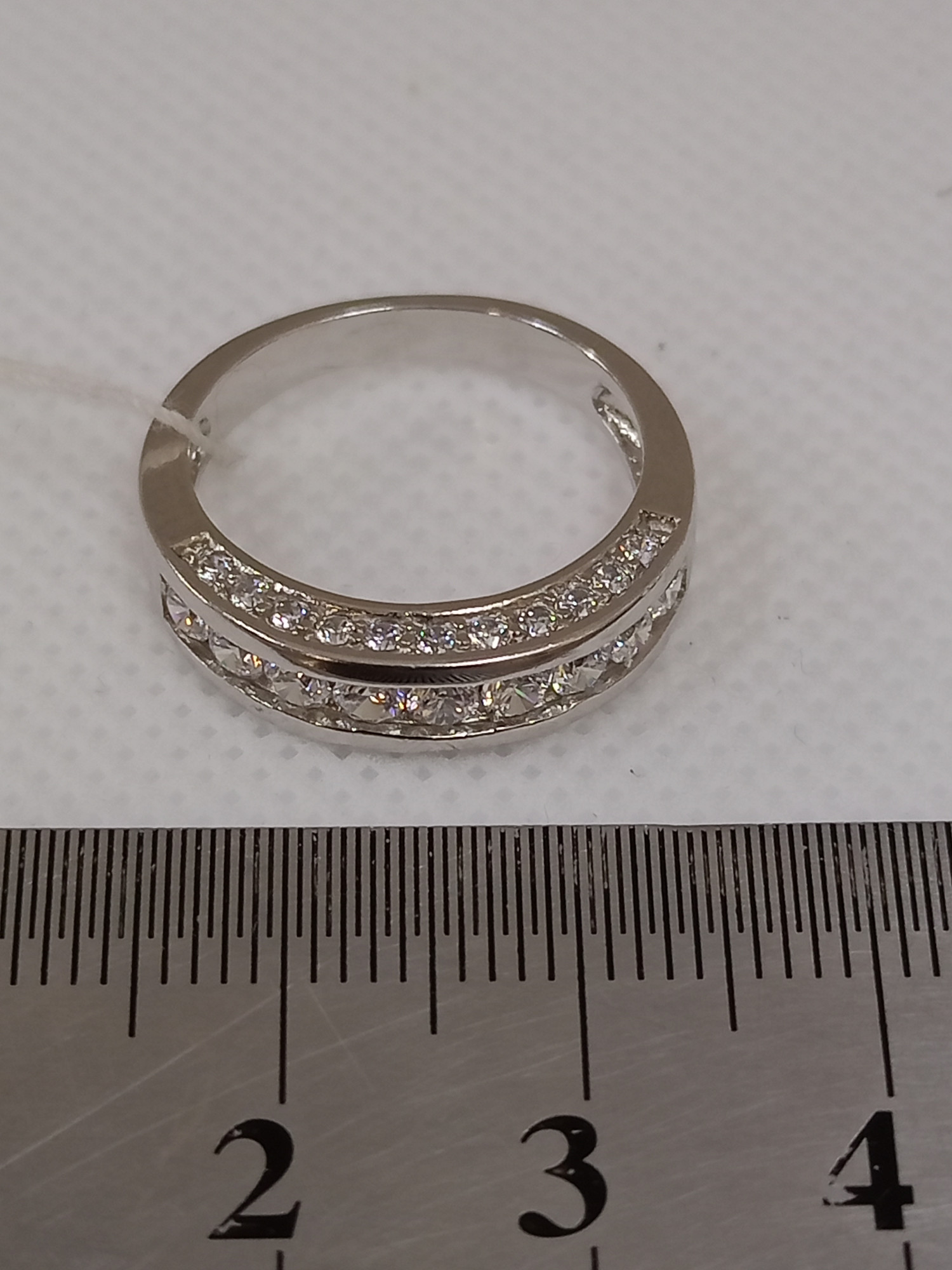 Серебряное кольцо с цирконием (33819503) 5