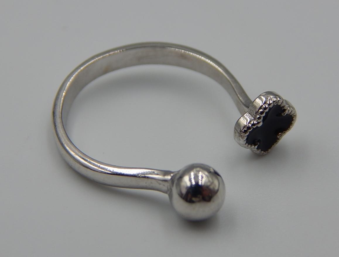 Серебряное кольцо с эмалью (32431061) 2