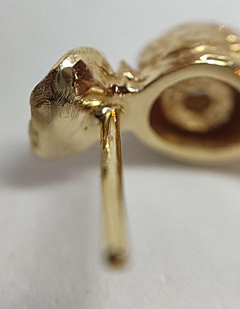 Серьги из желтого золота с бриллиантом (-ми) (31529842) 5