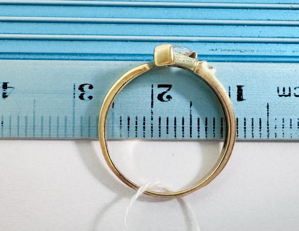 Кольцо из красного золота с цирконием (33209219)  9