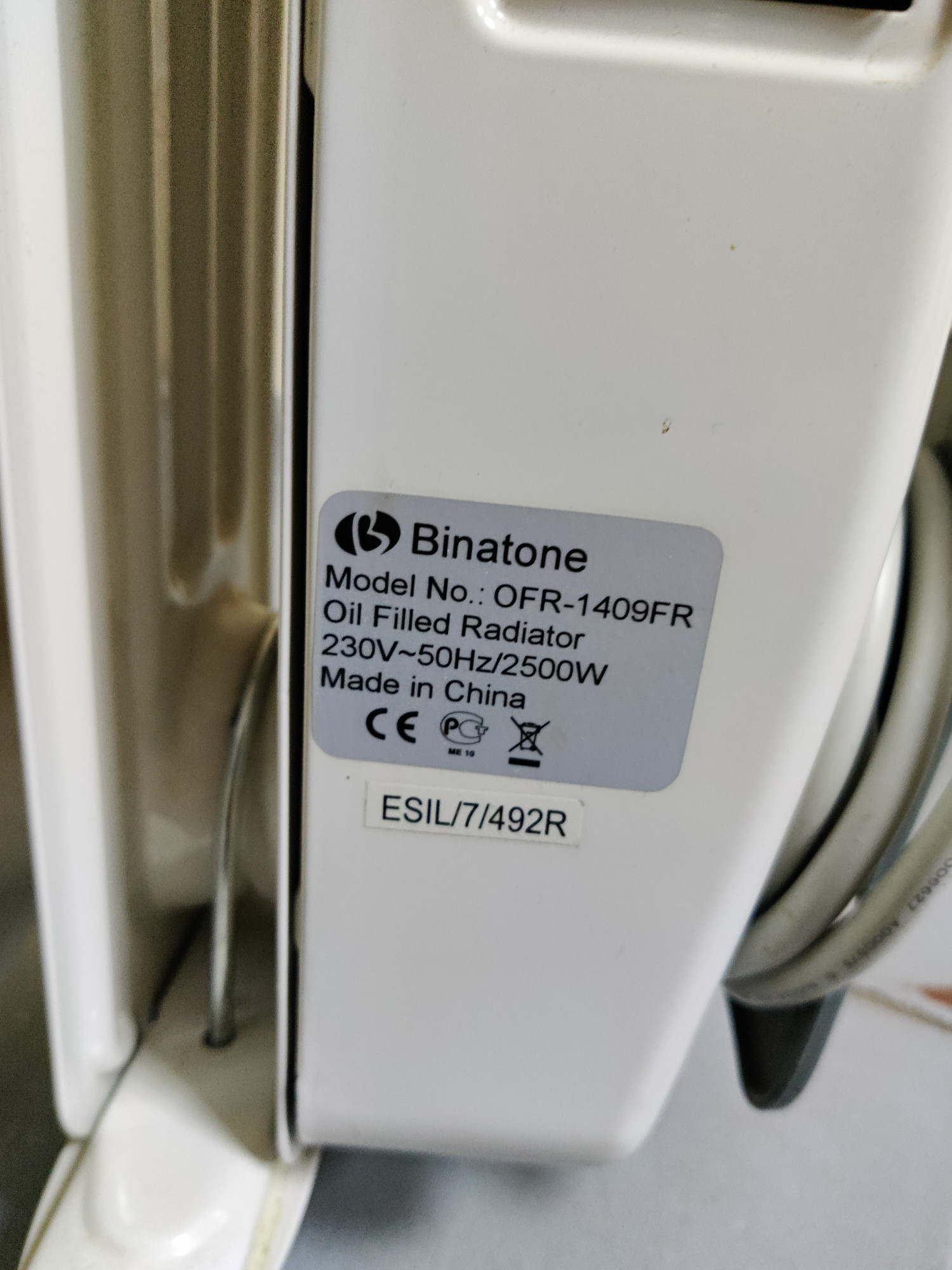 Масляний радіатор Binatone OFR-1409 2
