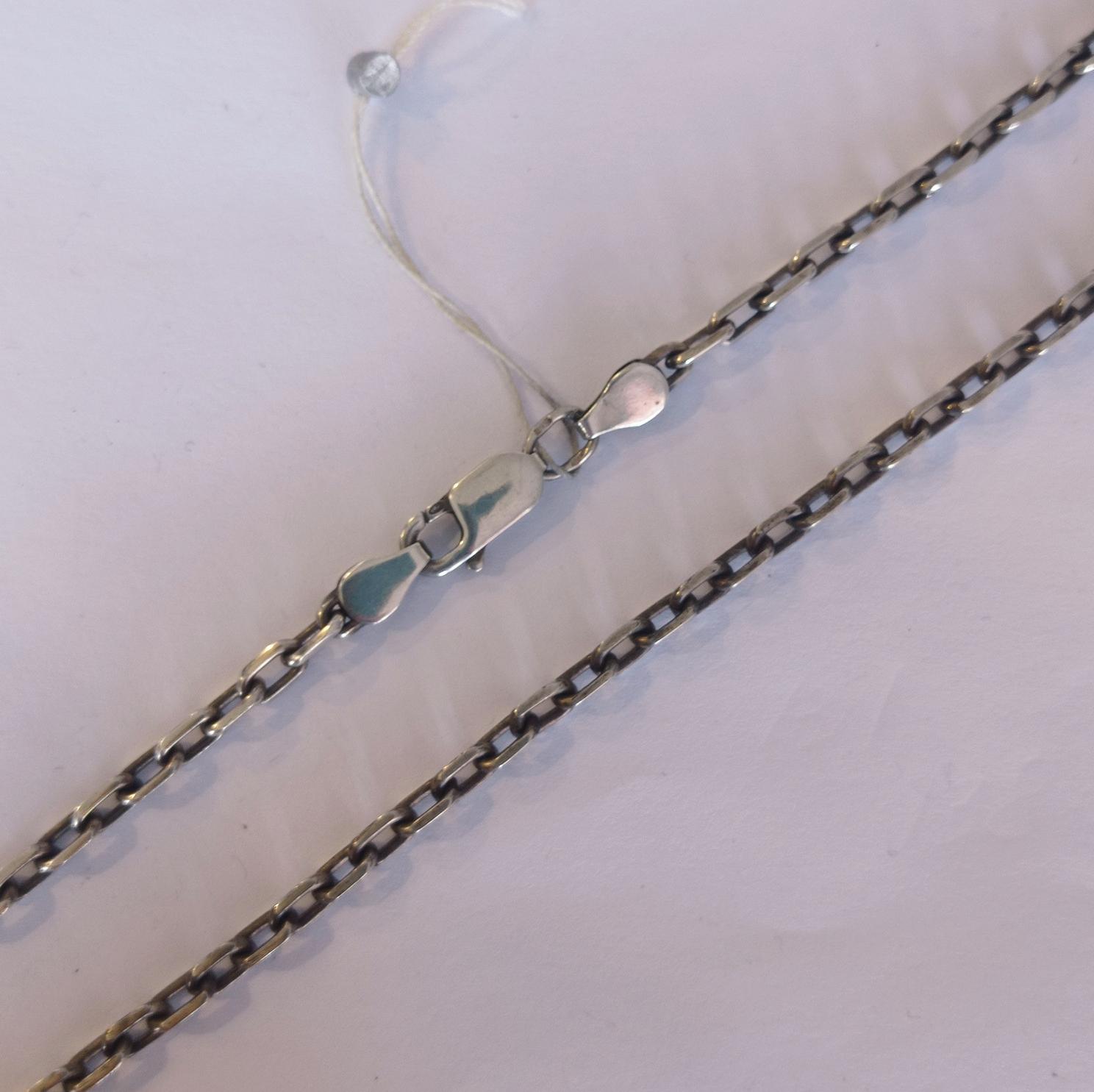 Серебряная цепь с плетением Якорное (33828876) 0