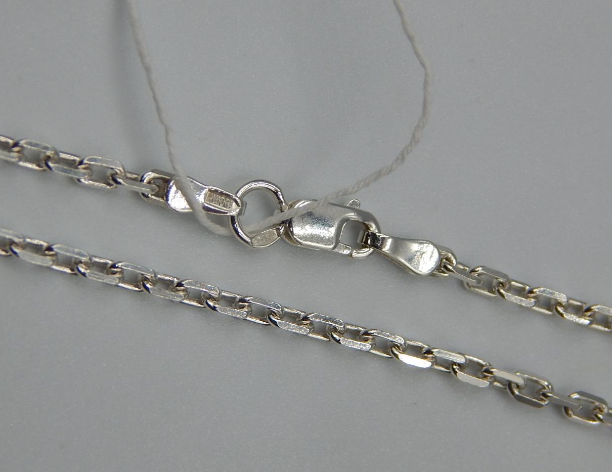 Серебряная цепь с плетением Якорное (32294304) 0