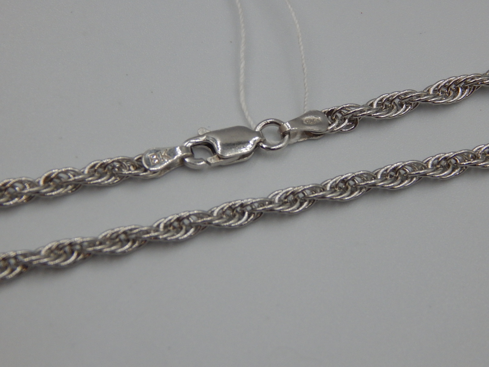 Серебряная цепь с плетением Кордовое (30554177) 2