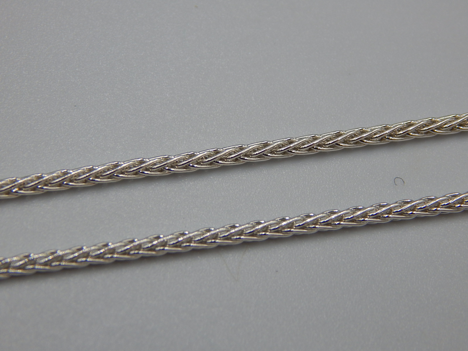 Серебряная цепь с плетением Колосок (31899029) 2