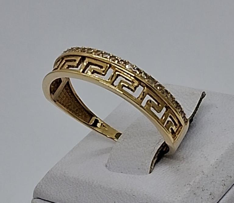 Кольцо из желтого золота с цирконием (33743066) 1