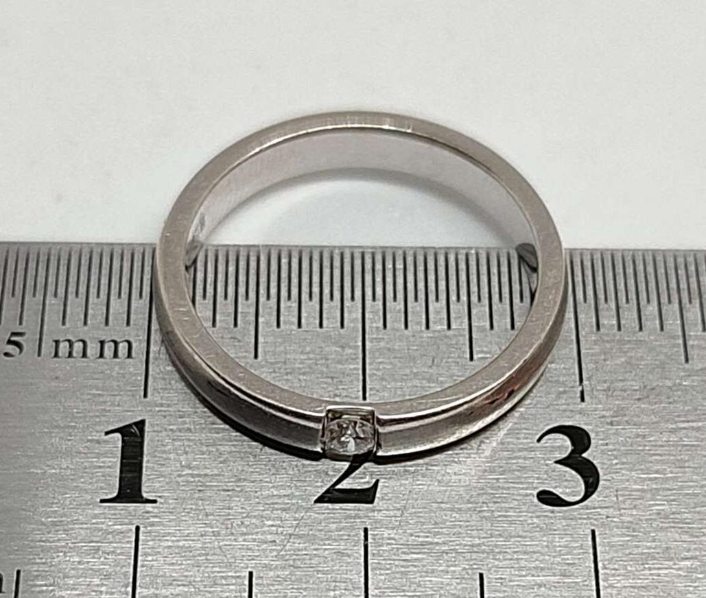 Обручальное кольцо из белого золота с бриллиантом (-ми) (31529839) 5