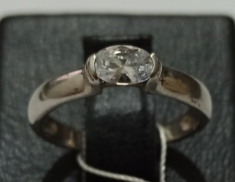 Серебряное кольцо с цирконием (30515176) 2