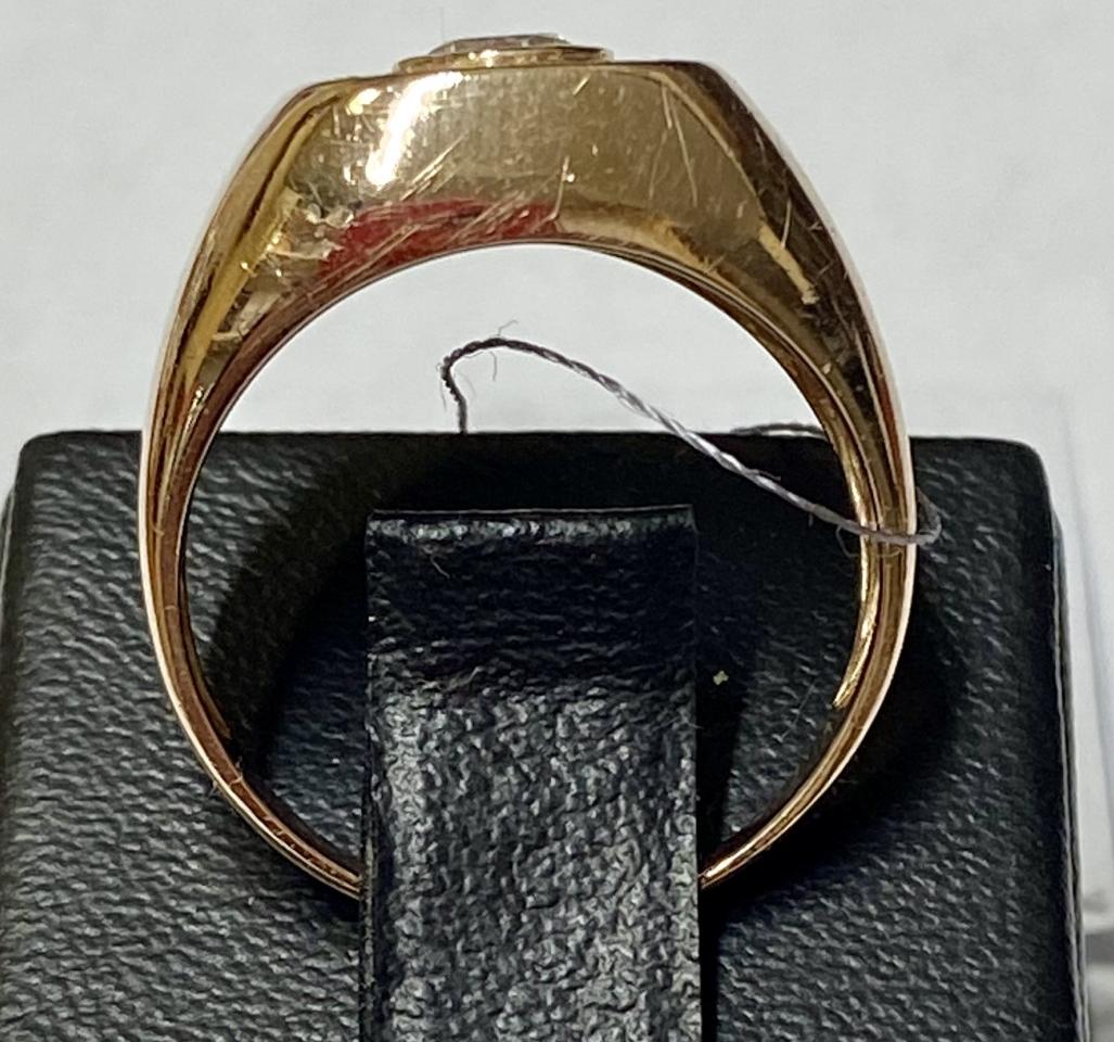 Перстень из красного золота с цирконием (32871300) 3