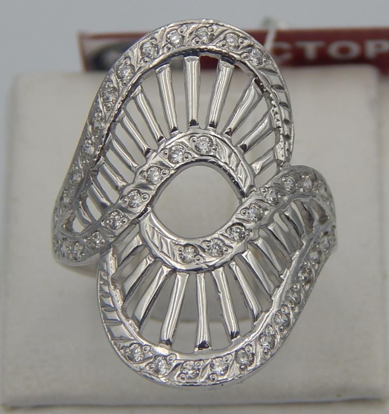 Серебряное кольцо с цирконием (30674463) 0