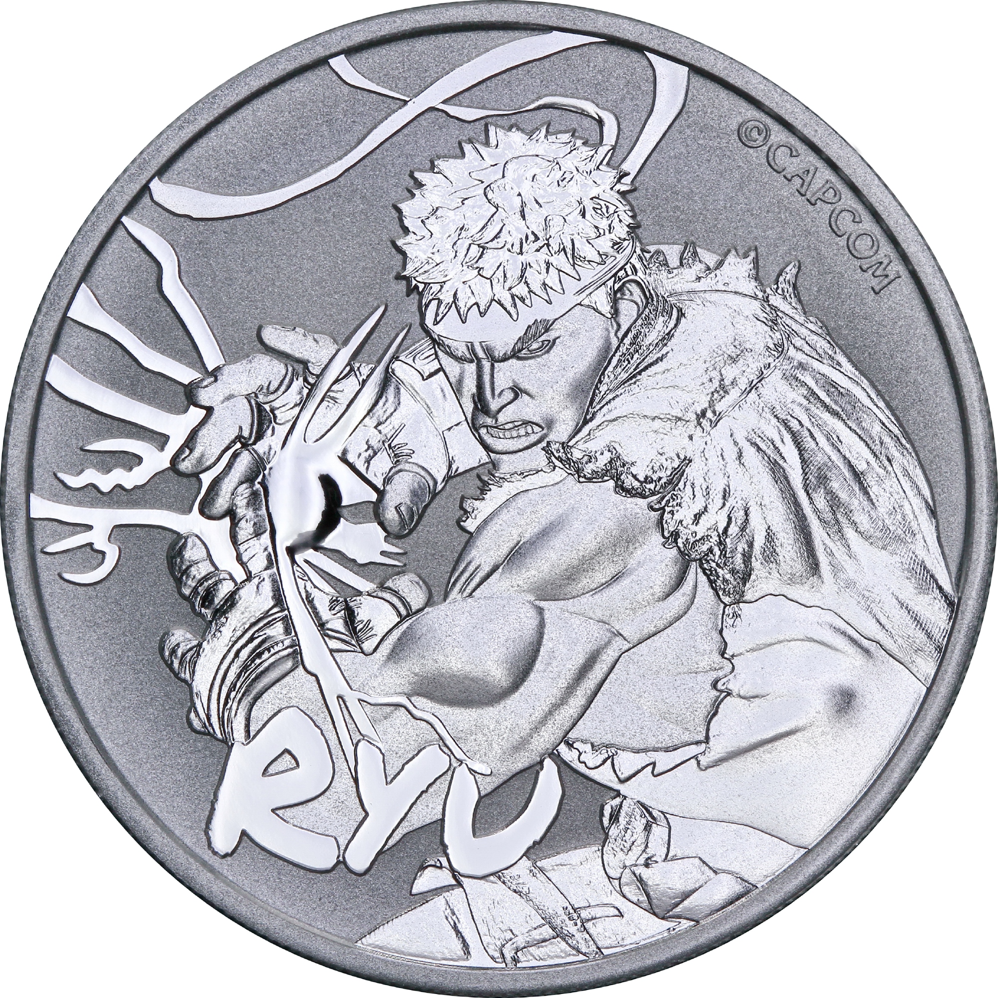 Серебряная монета 1oz Уличный Боец: Рю 1 доллар 2022 Тувалу (29128366) 0
