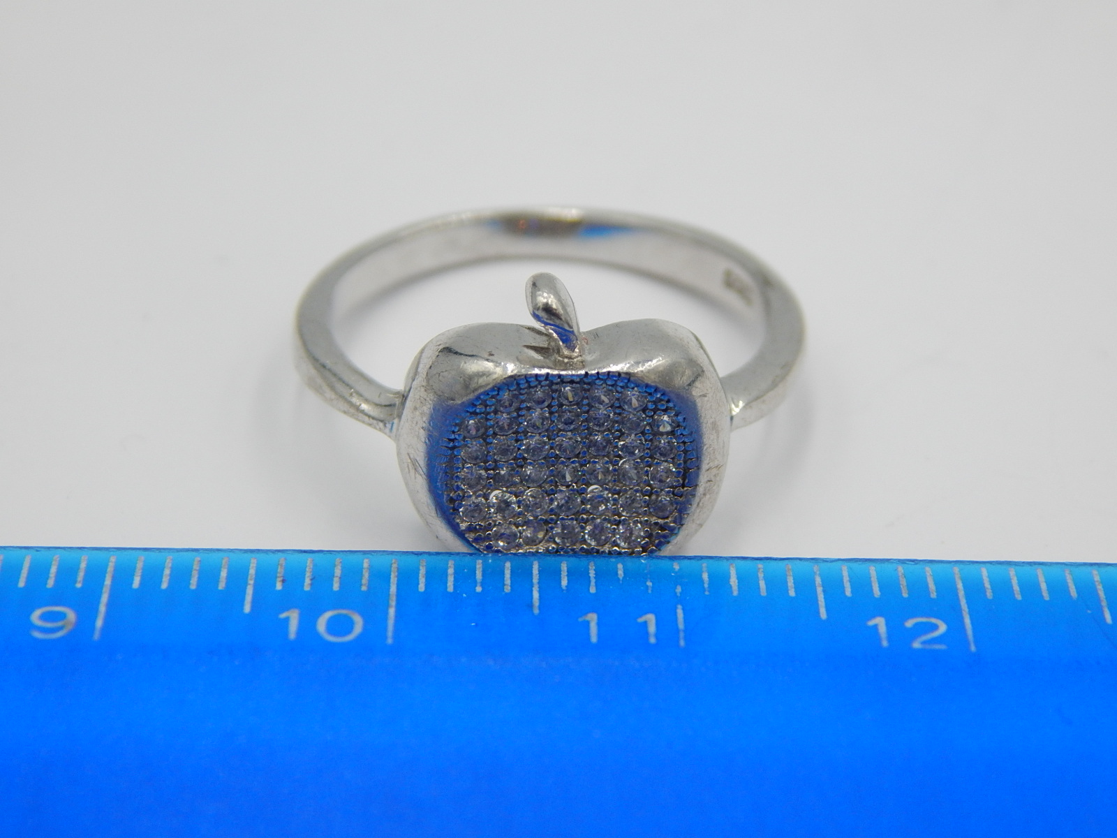 Серебряное кольцо с цирконием (24676150) 6