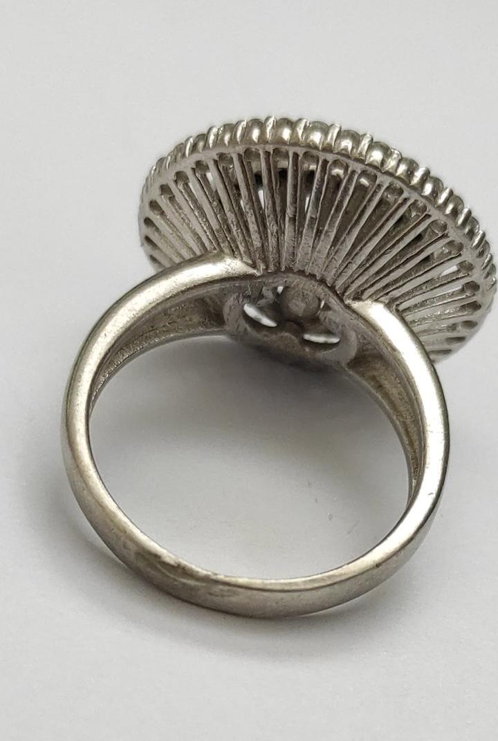 Серебряное кольцо с цирконием (33769462) 7