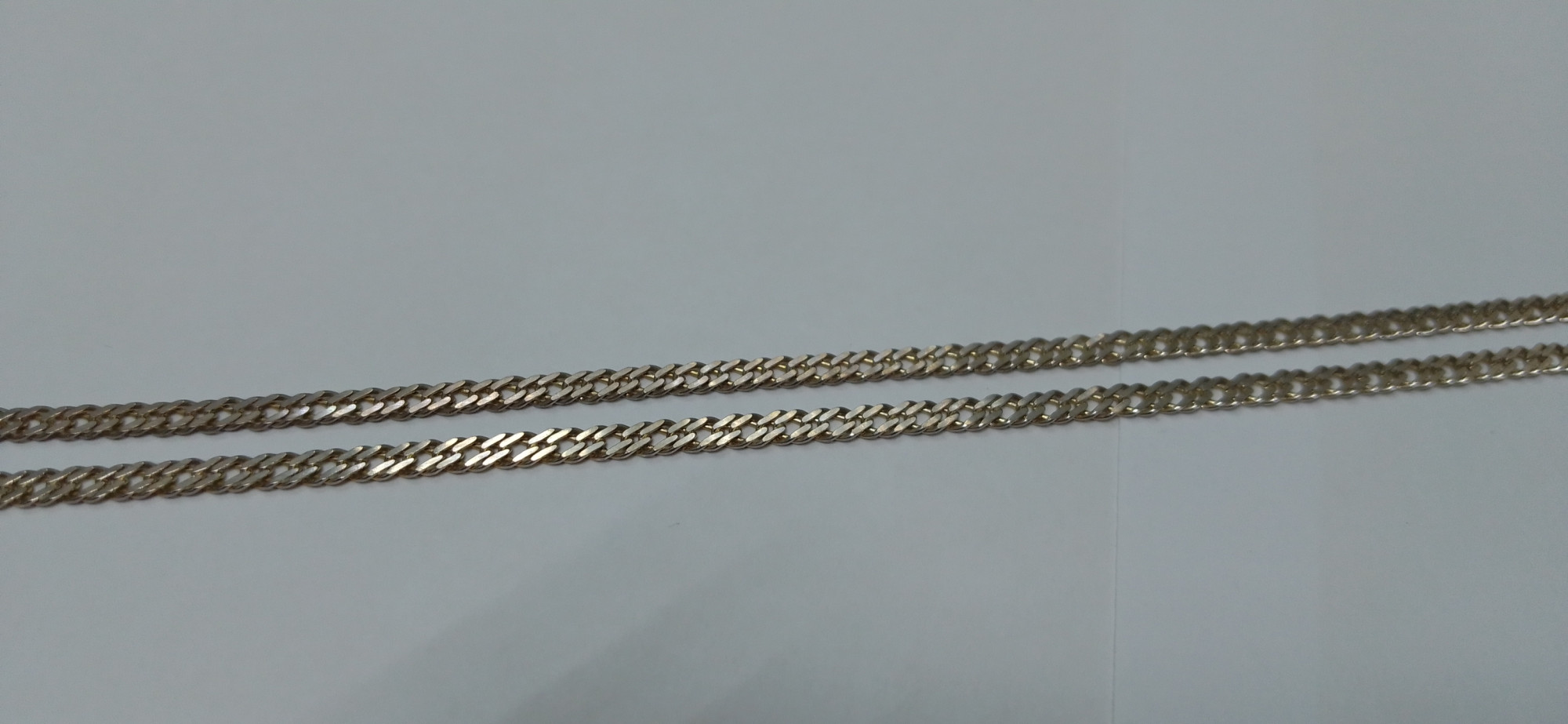 Серебряная цепь с плетением Двойной ромб (30538763) 4