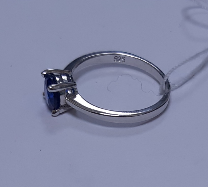 Серебряное кольцо с цирконием (30537839) 4