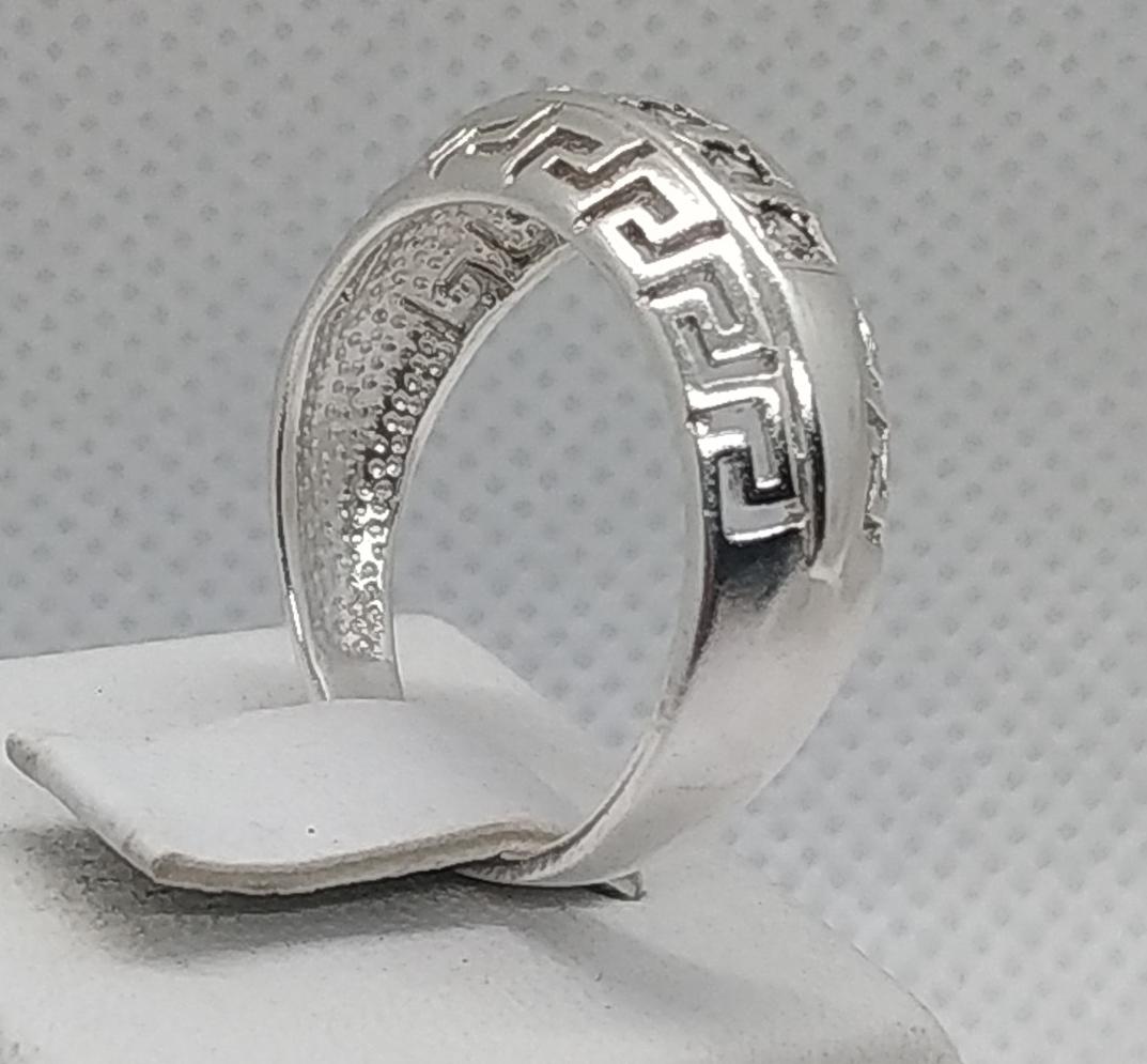 Серебряное кольцо с цирконием (30198222) 6