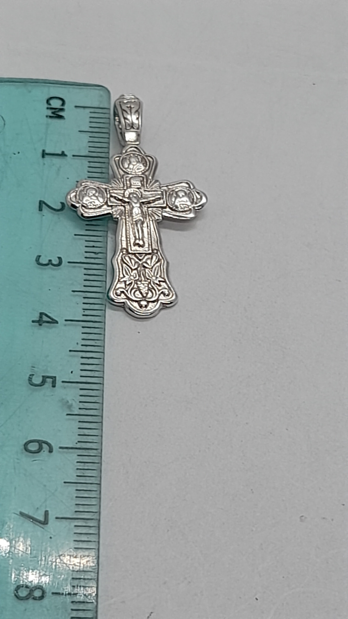 Срібний підвіс-хрест (31804618) 3