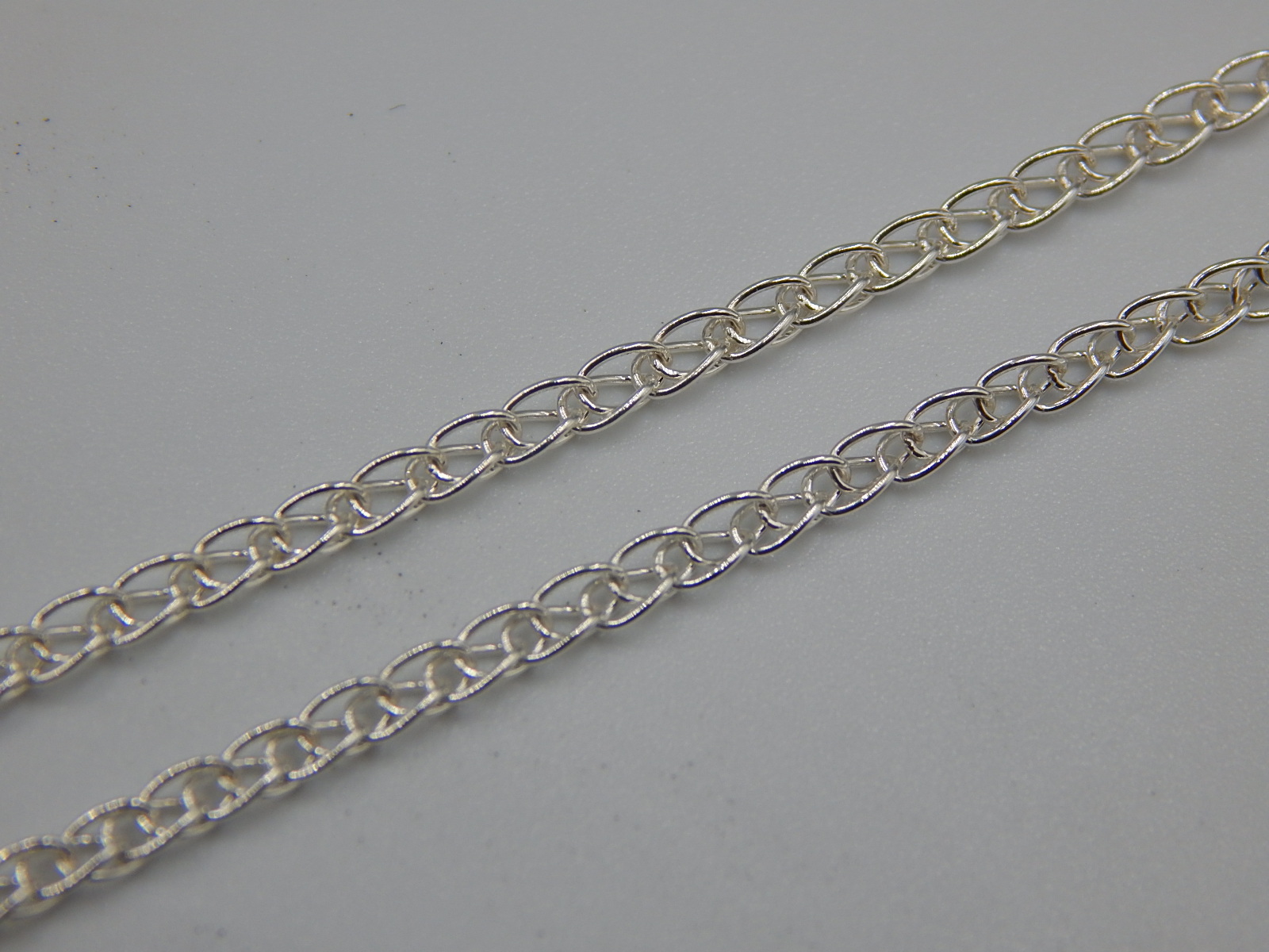 Срібний ланцюг з плетінням Колосок (33496303) 1